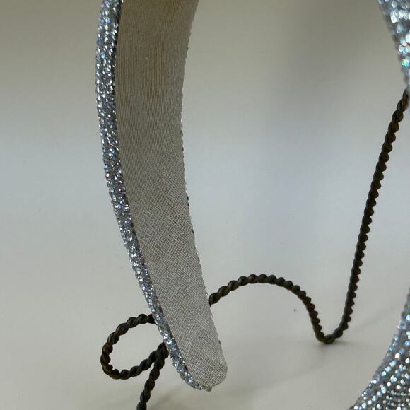 I Am Sparkle Fancy Glitter Rhinestone Foam Puff Headband Metallic Party Women's - Picture 8 of 8